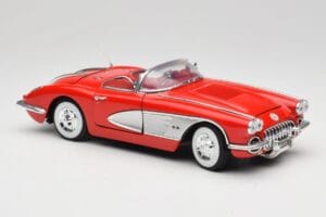 Chevrolet Corvette C1 Rdeč Motormax 1:18 73100TC Kovina – slika 6 od 8