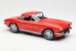 Chevrolet Corvette C1 Kabriolet Roman Rdeč AUTOart 1:18 71102 Kovina – slika 6 od 8