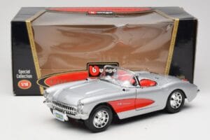 Chevrolet Corvette C1 Srebrna Bburago 1:18 3034 Kovina – slika 8 od 8
