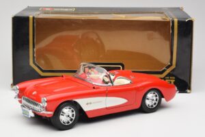 Chevrolet Corvette C1 Roadster Rdeč Bburago 1:18 3024 Kovina – slika 8 od 8