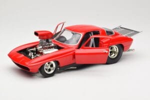 Chevrolet Corvette C3 Dragster Rdeč Hot Wheels 1:18 29226 Kovina – slika 2 od 8
