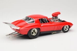 Chevrolet Corvette C3 Dragster Rdeč Hot Wheels 1:18 29226 Kovina – slika 3 od 8
