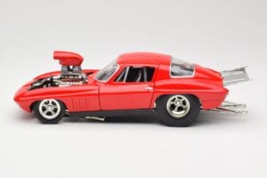 Chevrolet Corvette C3 Dragster Rdeč Hot Wheels 1:18 29226 Kovina – slika 4 od 8