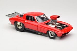 Chevrolet Corvette C3 Dragster Rdeč Hot Wheels 1:18 29226 Kovina – slika 6 od 8