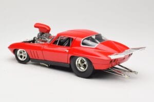 Chevrolet Corvette C3 Dragster Rdeč Hot Wheels 1:18 29226 Kovina – slika 7 od 8