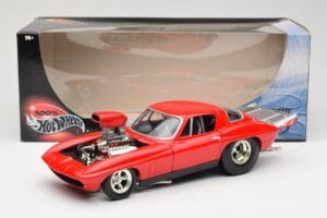 Chevrolet Corvette C3 Dragster Rdeč Hot Wheels 1:18 29226 Kovina – slika 8 od 8