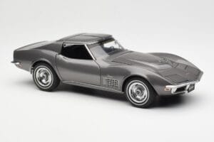 Chevrolet Corvette C3 Spider Laguna Siv Metalik AUTOart 1:18 71173 Kovina – slika 6 od 8
