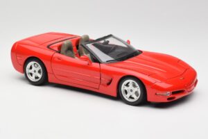 Chevrolet Corvette C5 Kabriolet Rdeč Bburago 1:18 3076 Kovina – slika 6 od 8