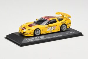 Chevrolet Corvette C5-R #3 R. Fellows / J. O'Connell / O. Gavin ALMS Petit Le Mans 2002 Minichamps 1:43 400021493 Kovina – slika 2 od 4