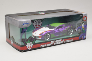 Chevrolet Corvette C6 Stingray The Joker With Figure Jada 1:24 253255020 Kovina – slika 2 od 3