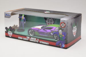 Chevrolet Corvette C6 Stingray The Joker With Figure Jada 1:24 253255020 Kovina – slika 3 od 3