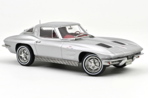 Chevrolet Corvette C2 Sting Ray Sebring Silver Norev 1:18 189052 Kovina