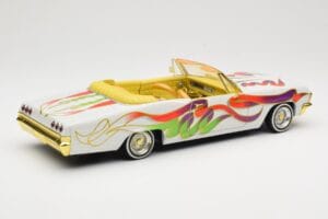 Chevrolet Impala Lowrider White Metallic Hot Wheels 1:18 27635 Kovina – slika 3 od 8