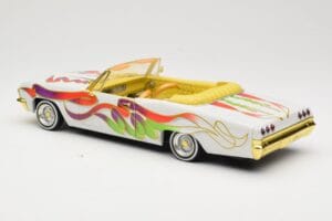 Chevrolet Impala Lowrider White Metallic Hot Wheels 1:18 27635 Kovina – slika 7 od 8