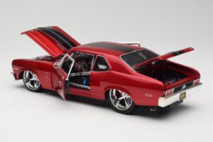 Chevrolet Nova SS Coupe Rdeč Maisto 1:18 31083-M1 Kovina – slika 5 od 8