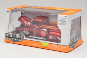 Chevrolet Pickup Bigtime Kustoms Rdeč Jada 1:24 96802 Kovina – slika 3 od 3