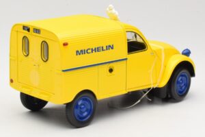 Citroen 2CV Fourgonnette Michelin Bibendum Norev 1:18 181502 Kovina – slika 2 od 6