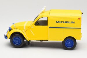 Citroen 2CV Fourgonnette Michelin Bibendum Norev 1:18 181502 Kovina – slika 3 od 6