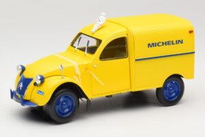 Citroen 2CV Fourgonnette Michelin Bibendum Norev 1:18 181502 Kovina