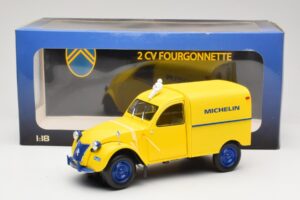Citroen 2CV Fourgonnette Michelin Bibendum Norev 1:18 181502 Kovina – slika 6 od 6