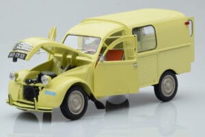 Citroen 2CV Furgonette AK350 Pastis Rumena Norev 1:18 181488 Kovina – slika 2 od 8
