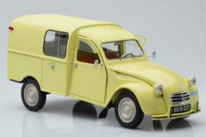 Citroen 2CV Furgonette AK350 Pastis Rumena Norev 1:18 181488 Kovina – slika 6 od 8