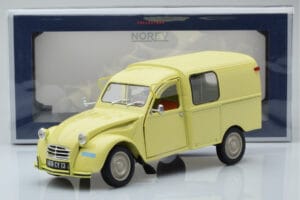 Citroen 2CV Furgonette AK350 Pastis Rumena Norev 1:18 181488 Kovina – slika 8 od 8