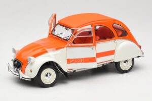 Citroen 2CV Spot Oranžen & Bel Solido 1:18 421183600 Kovina – slika 2 od 8