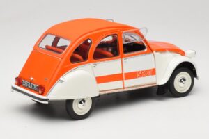 Citroen 2CV Spot Oranžen & Bel Solido 1:18 421183600 Kovina – slika 3 od 8