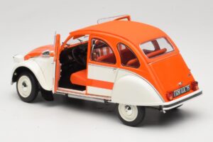 Citroen 2CV Spot Oranžen & Bel Solido 1:18 421183600 Kovina – slika 5 od 8
