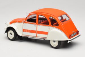 Citroen 2CV Spot Oranžen & Bel Solido 1:18 421183600 Kovina – slika 7 od 8