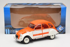 Citroen 2CV Spot Oranžen & Bel Solido 1:18 421183600 Kovina – slika 8 od 8