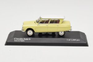 Citroen Ami 6 Rumena Bela Minichamps 1:43 400111661 Kovina