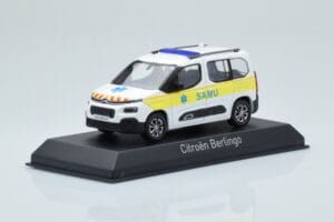 Citroen Berlingo Ambulance SAMU Bela Rumena Norev 1:43 155769 Kovina – slika 2 od 4