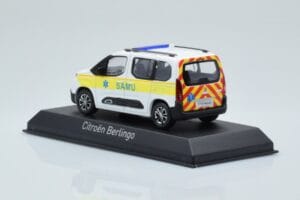 Citroen Berlingo Ambulance SAMU Bela Rumena Norev 1:43 155769 Kovina – slika 3 od 4