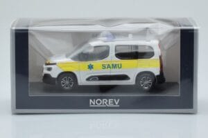 Citroen Berlingo Ambulance SAMU Bela Rumena Norev 1:43 155769 Kovina – slika 4 od 4