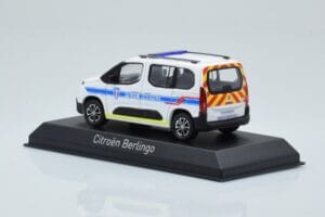 Citroen Berlingo Police Municipale v2 Bela Modra Norev 1:43 155768 Kovina – slika 3 od 4
