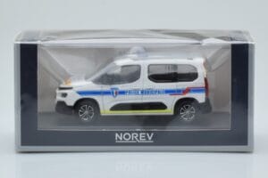 Citroen Berlingo Police Municipale v2 Bela Modra Norev 1:43 155768 Kovina – slika 4 od 4