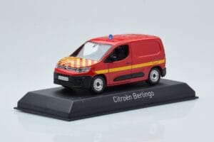 Citroen Berlingo Van Sapeurs Pompiers Rdeč Norev 1:43 155772 Kovina – slika 2 od 4