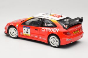 Citroen Xsara T4 WRC #14 P. Bugalski / J-P. Chiaroni WRC 2001 Solido 1:18 9021 Kovina – slika 7 od 8