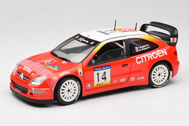 Citroen Xsara T4 WRC #14 P. Bugalski / J-P. Chiaroni WRC 2001 Solido 1:18 9021 Kovina