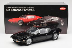 De Tomaso Pantera Črn Kyosho 1:18 08851BK Kovina – slika 8 od 8