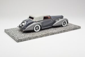 Delage D8 120 Kabriolet Siv & Temno Siv Minichamps 1:18 107115134 Kovina – slika 2 od 6
