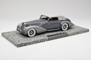 Delage D8 120 Kabriolet Siv & Temno Siv Minichamps 1:18 107115134 Kovina