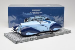 Delahaye Type 135-M Kabriolet Mullin Museum Minichamps 1:18 107116160 Kovina – slika 2 od 6
