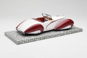 Delahaye Type 135 M Kabriolet Bel Rdeč Minichamps 1:18 107116161 Smola – slika 2 od 6