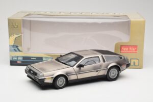 DeLorean DMC-12 LK Srebrna Sun Star 1:18 2701 Kovina – slika 8 od 8