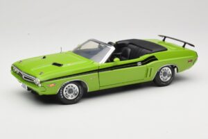 Dodge Challenger Kabriolet Zelen Greenlight 1:18 12803-06G Kovina