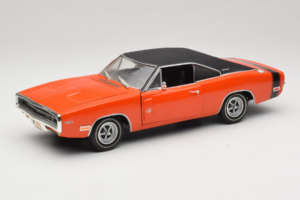 Dodge Charger R/T Oranžen & Črn American Muscle 1:18 39314 Kovina