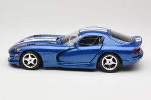 Dodge Viper GTS SR II Modra z Belimi Črtami Bburago 1:18 3330 Kovina – slika 4 od 8